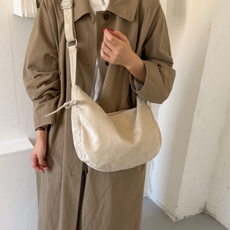 Hobo Bag Slouchy - Винтажная сумка-хобо из искусственной кожи с