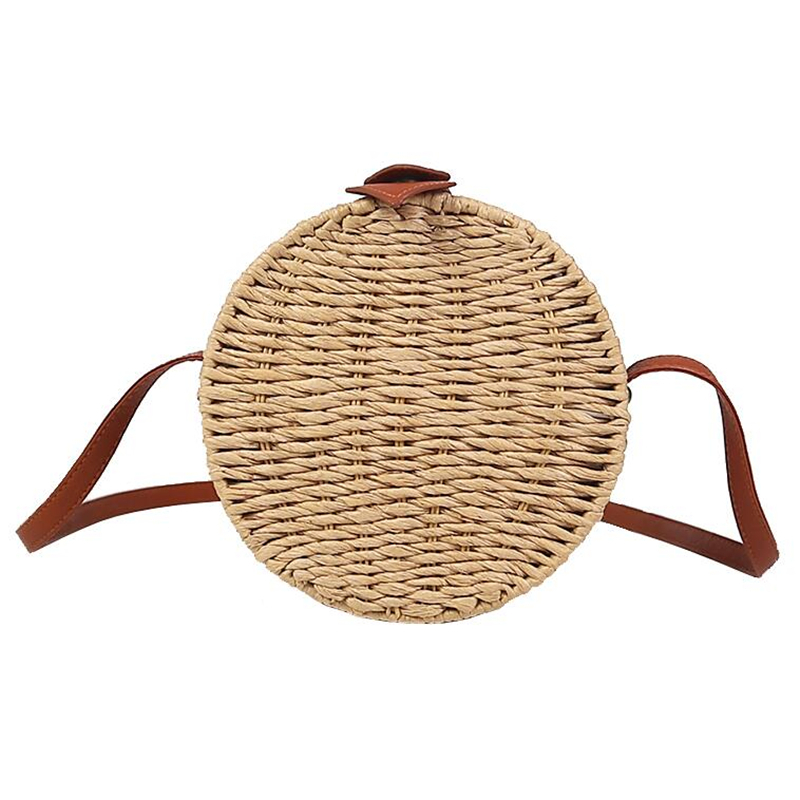 Circle Round Bag - Женская летняя сумка из ротанга, круглые