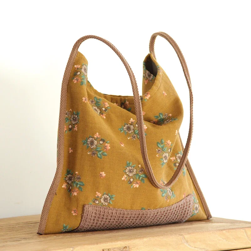 Hobo Bag Slouchy - Женская модная хлопковая мягкая ткань в