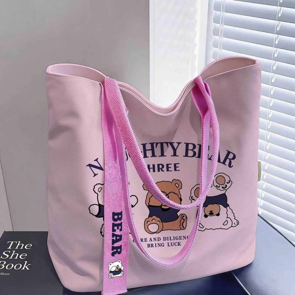Women'S Reebok Bags - Симпатичная холщовая сумка-тоут с мультяшным рисунком,