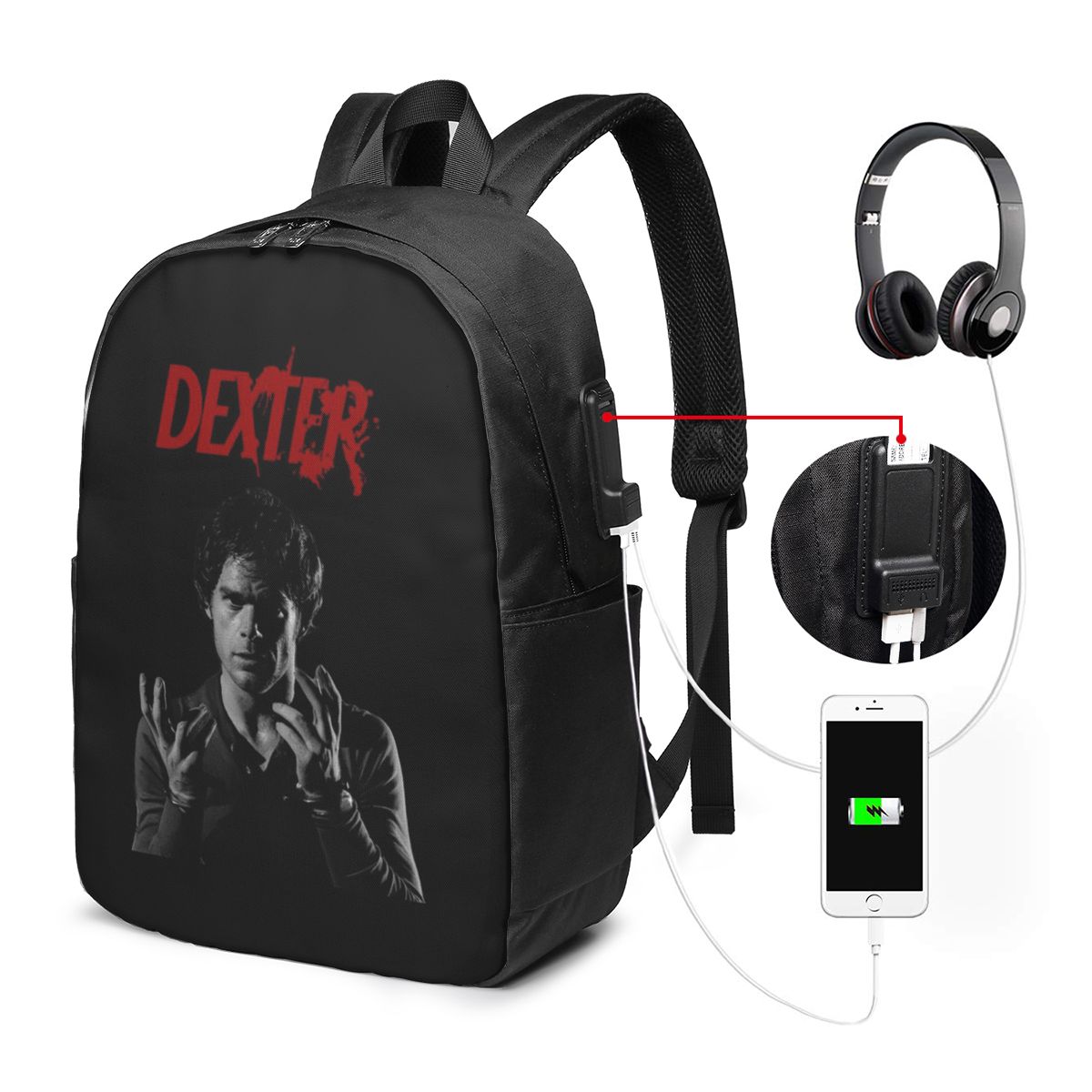 Women Bags College - Рюкзак для ноутбука Movie Dexter Morgan,
