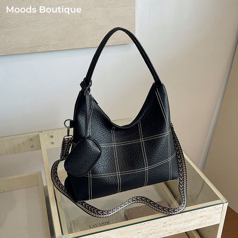 Women Bags In Amazon - Женская сумка-тоут большой вместимости, черная, с
