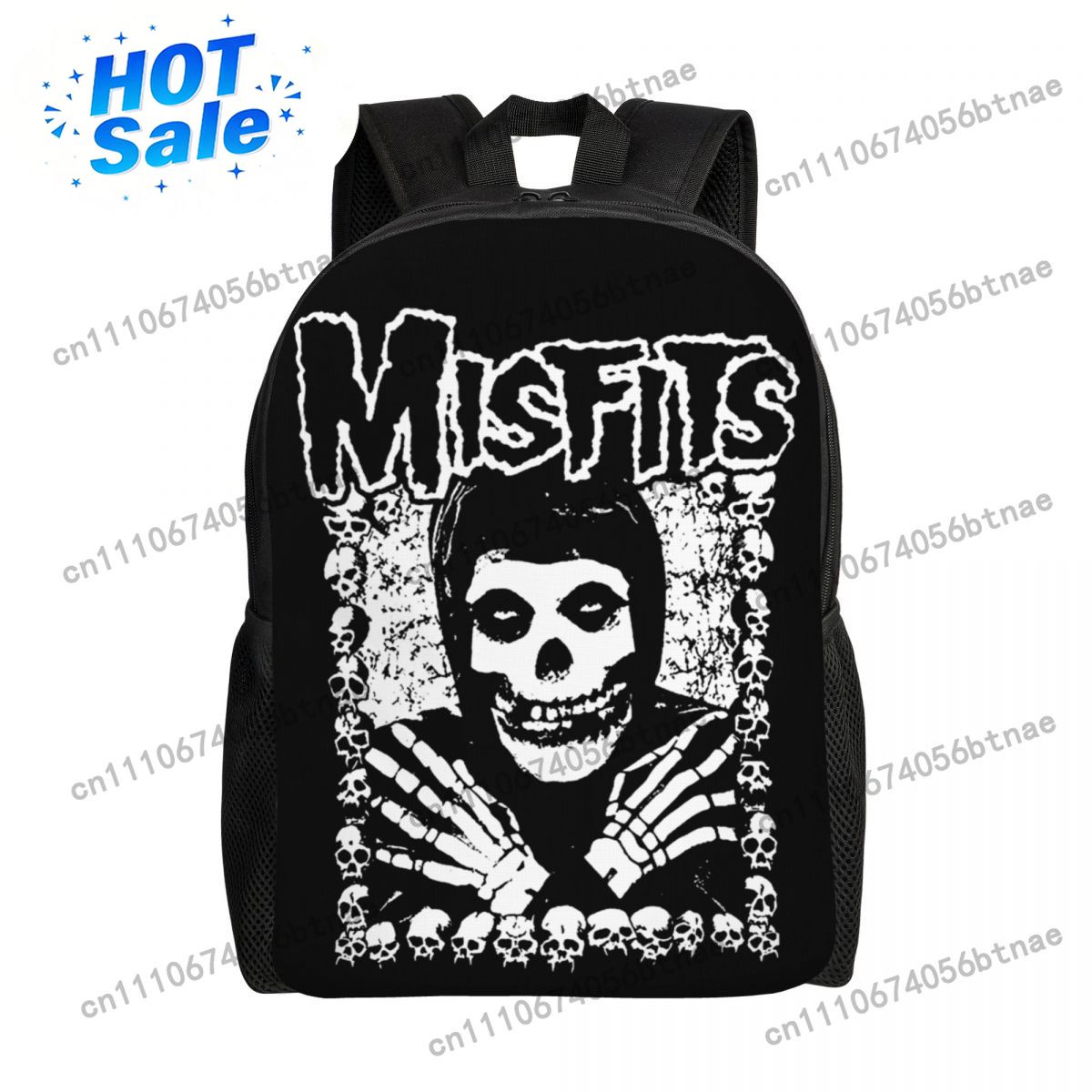 Women Bags With Laptop Compartment - Рюкзак для ноутбука Custom Misfits Rock