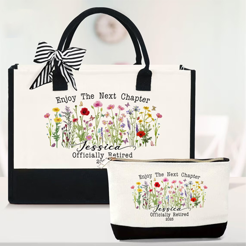 Women Bags Next - Персонализированный набор косметичек в черно-белом цвете