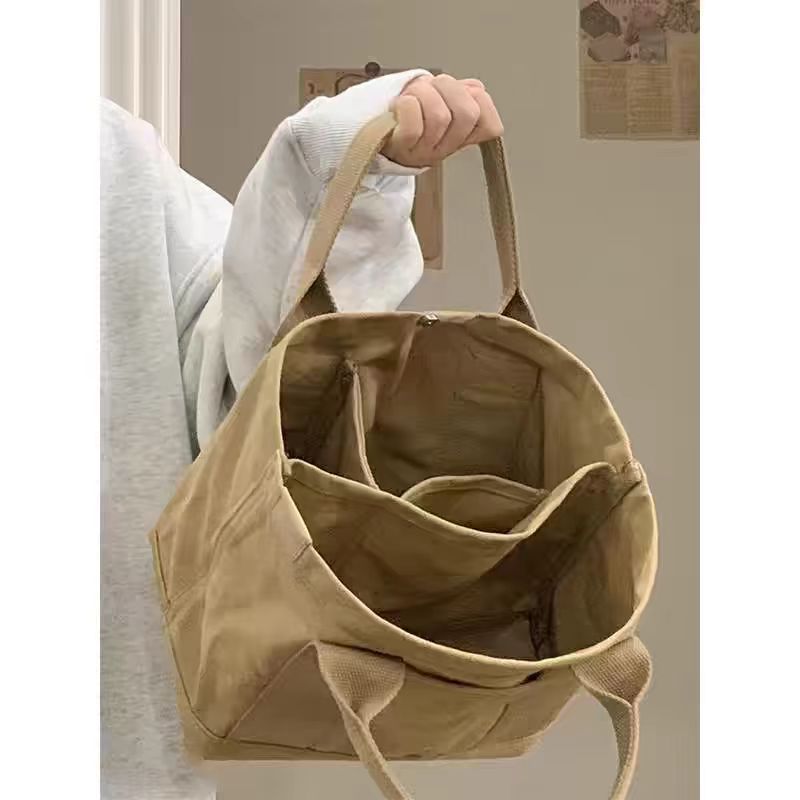 Women'S Reebok Bags - Простая холщовая сумка-тоут, повседневная сумка, легкая