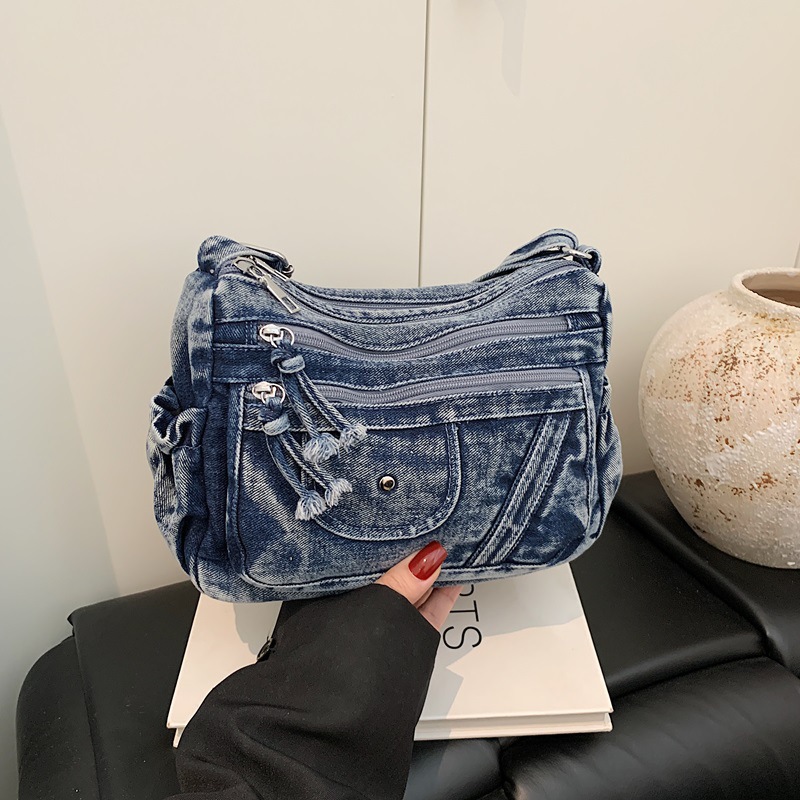 Сумка-рюкзак из синего денима  – обзор и цена Women'S Kipling Bags