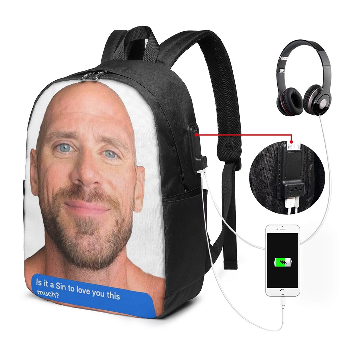 Рюкзак Johnny Sins Flirty Text – обзор и цена Women'S Bags Travel
