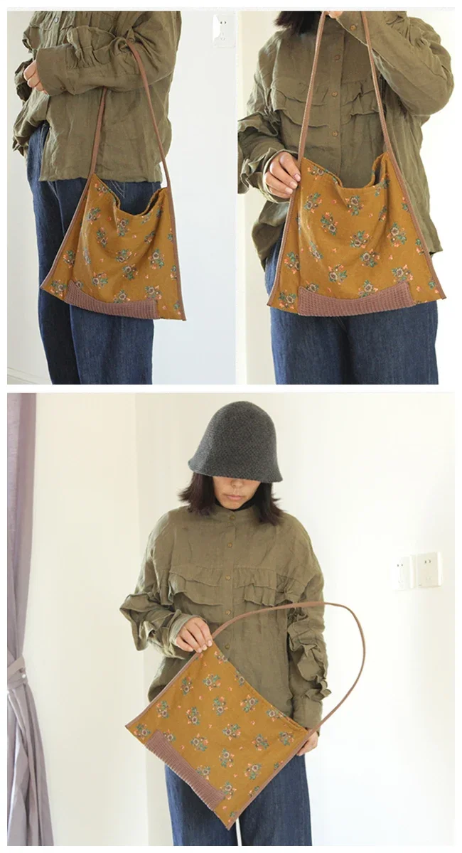 Женская модная хлопковая мягка – обзор и цена Hobo Bag Slouchy