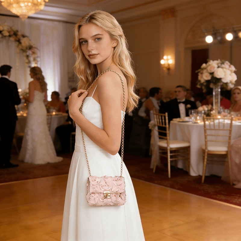 3D-сумочка из атласа с цветочн – обзор и цена Women Bags Sale