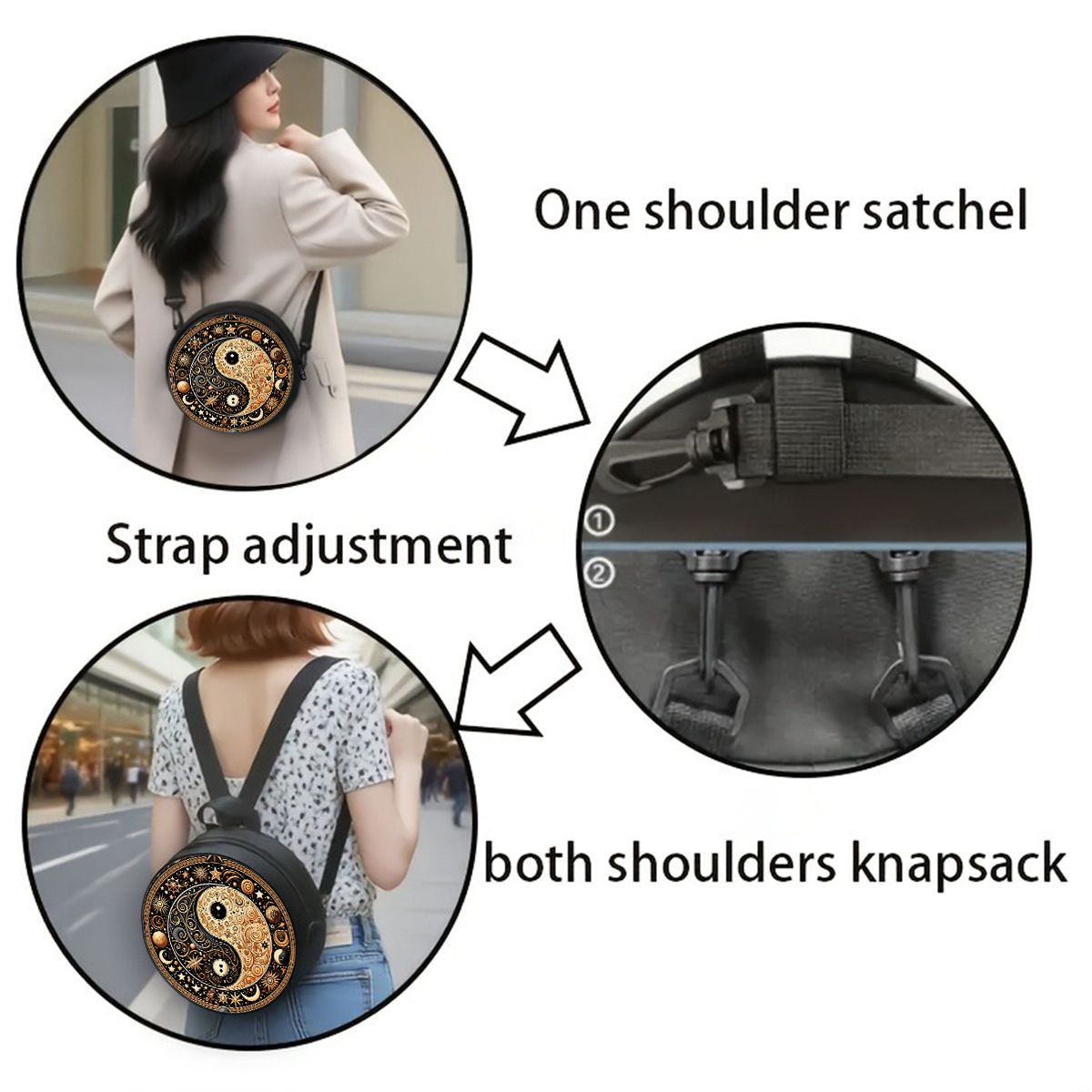Женская круглая сумка через пл – обзор и цена Circle Round Bag