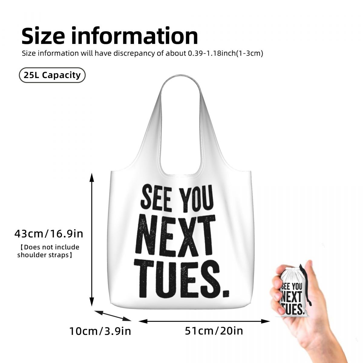 Сумка-шоппер с надписью «Увиди – обзор и цена Women Bags Next