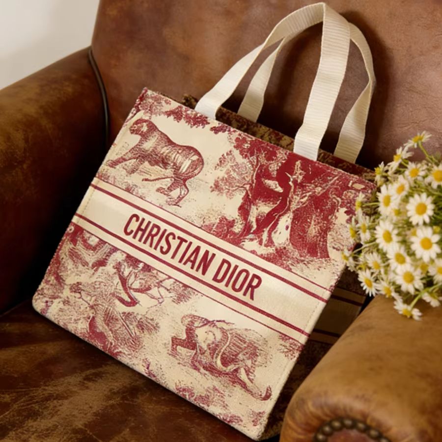 Сумка Christian Dior, красная  – обзор и цена Women Bags Tote Dior